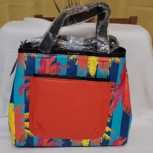 Tahari Multicolor Satchel Bag